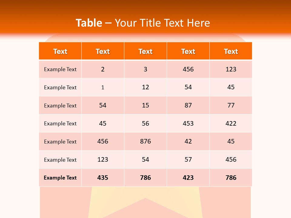 A Yellow Star On An Orange And White Background PowerPoint Template