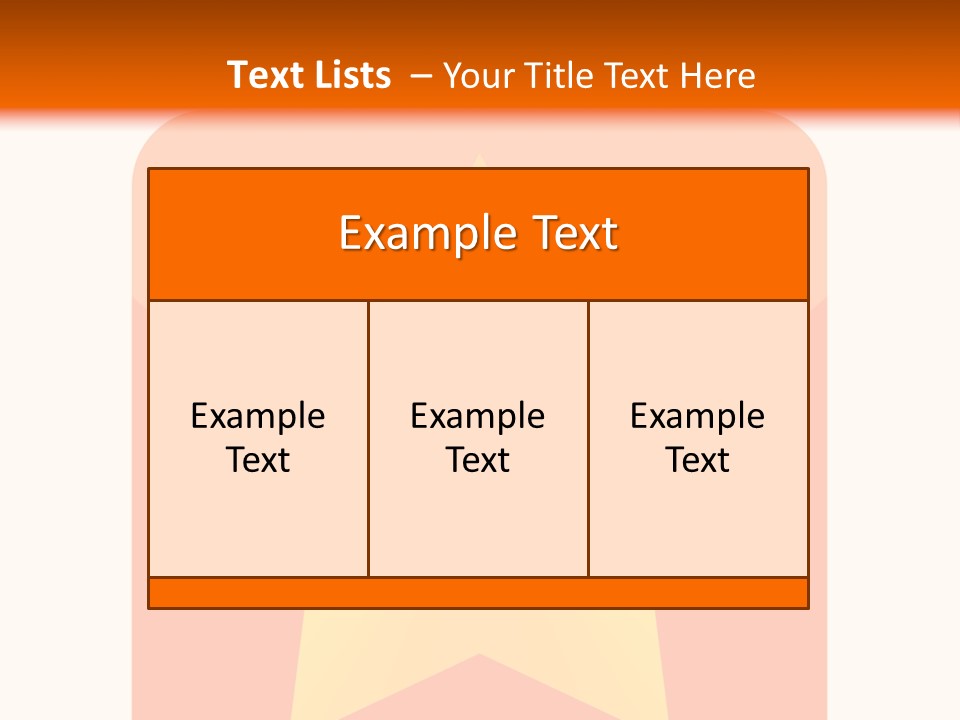 A Yellow Star On An Orange And White Background PowerPoint Template