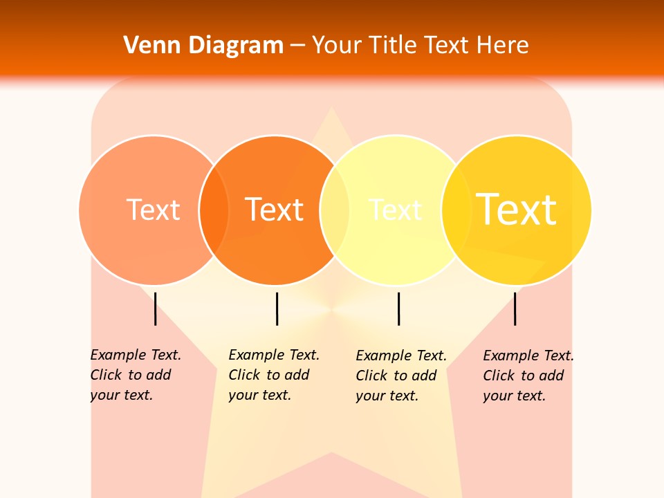 A Yellow Star On An Orange And White Background PowerPoint Template