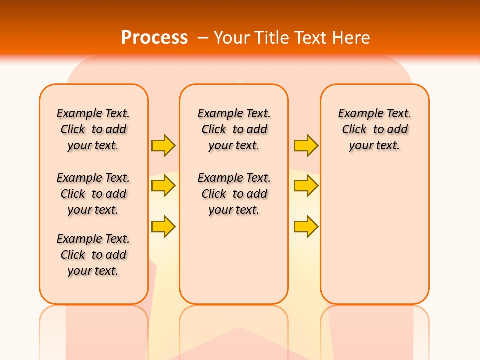 A Yellow Star On An Orange And White Background PowerPoint Template
