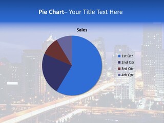 City Avenue Sunrise PowerPoint Template