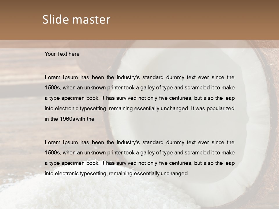 Husk Fruit Dry PowerPoint Template