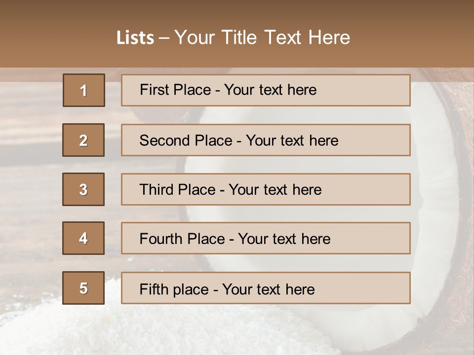 Husk Fruit Dry PowerPoint Template