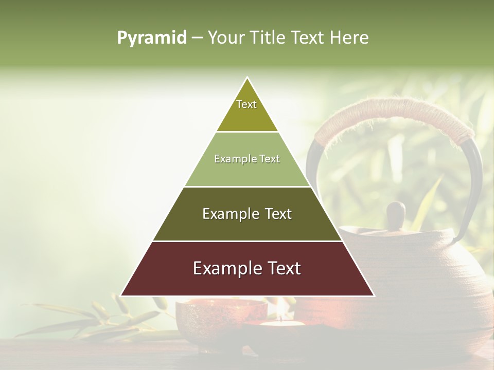 Teaset Candle Burning PowerPoint Template