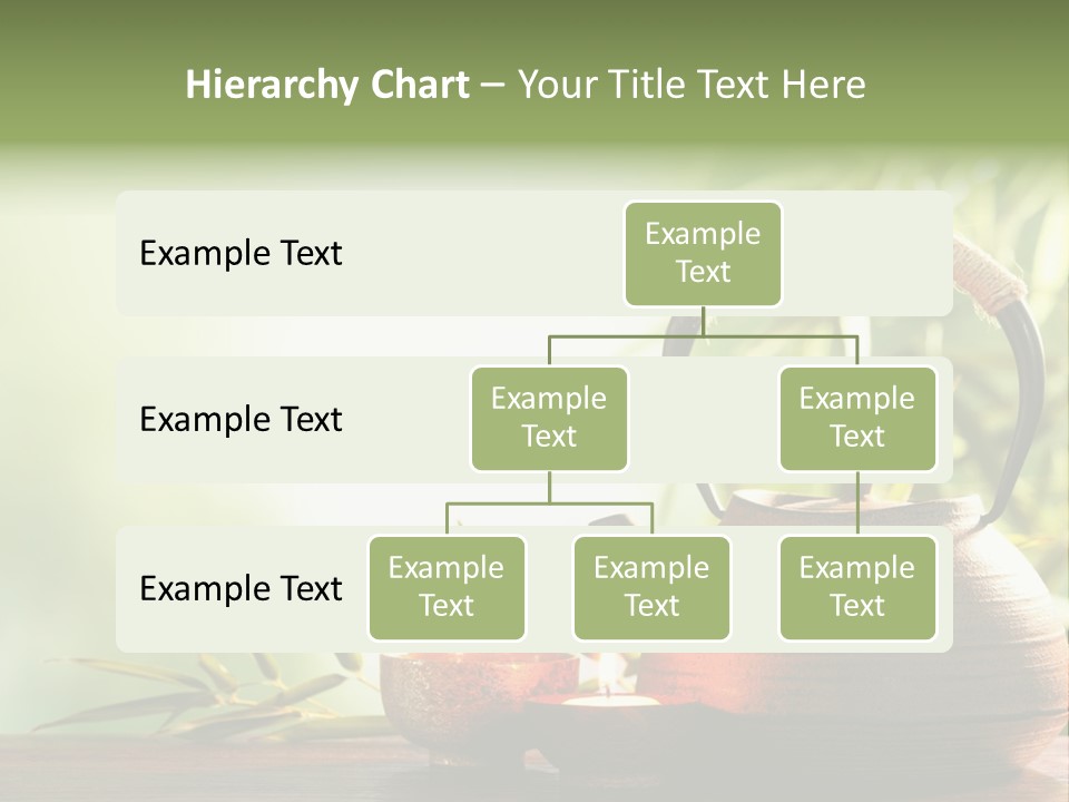 Teaset Candle Burning PowerPoint Template