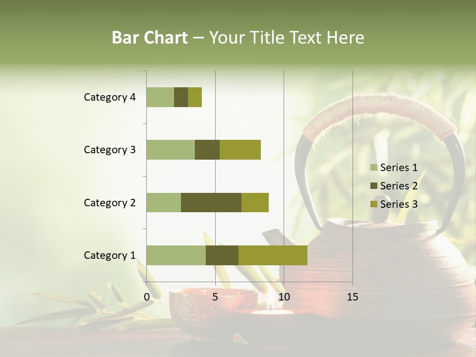 Teaset Candle Burning PowerPoint Template