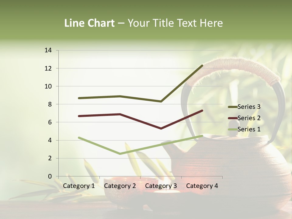 Teaset Candle Burning PowerPoint Template