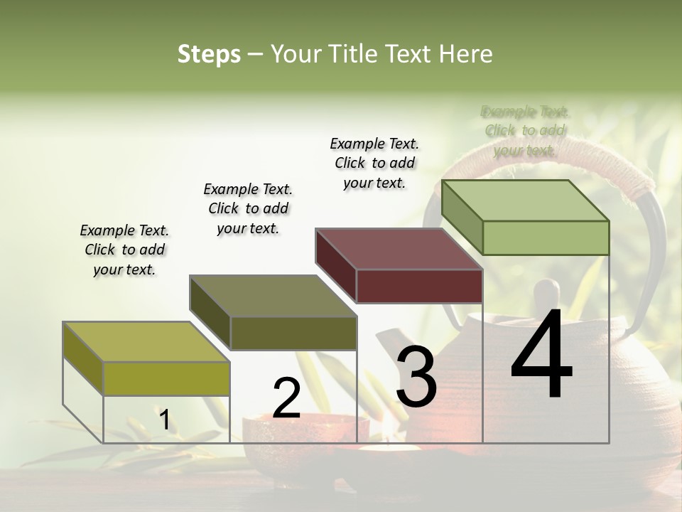 Teaset Candle Burning PowerPoint Template