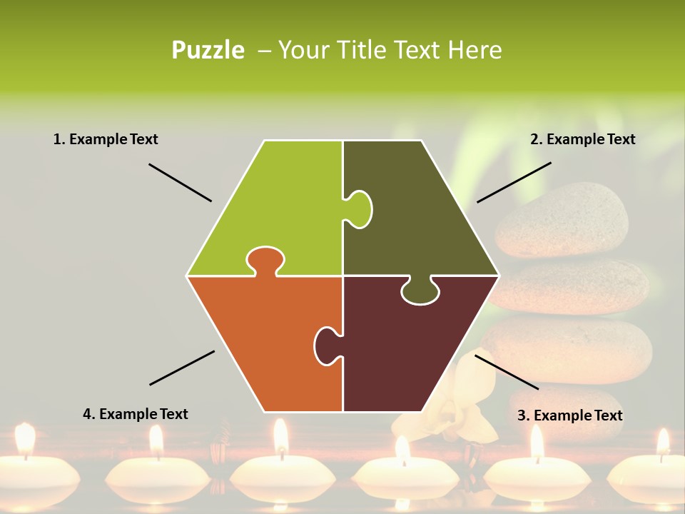 Peace Flower Leaf PowerPoint Template