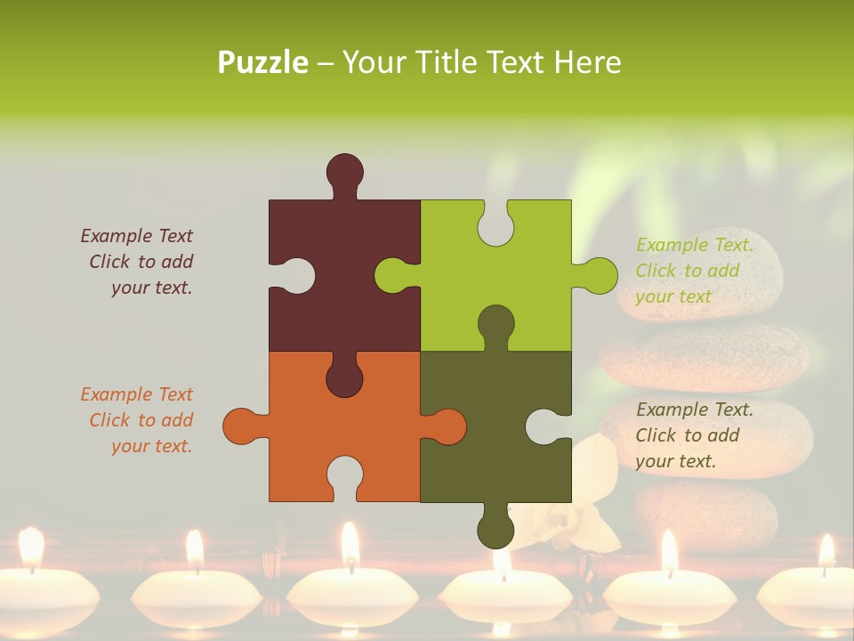 Peace Flower Leaf PowerPoint Template