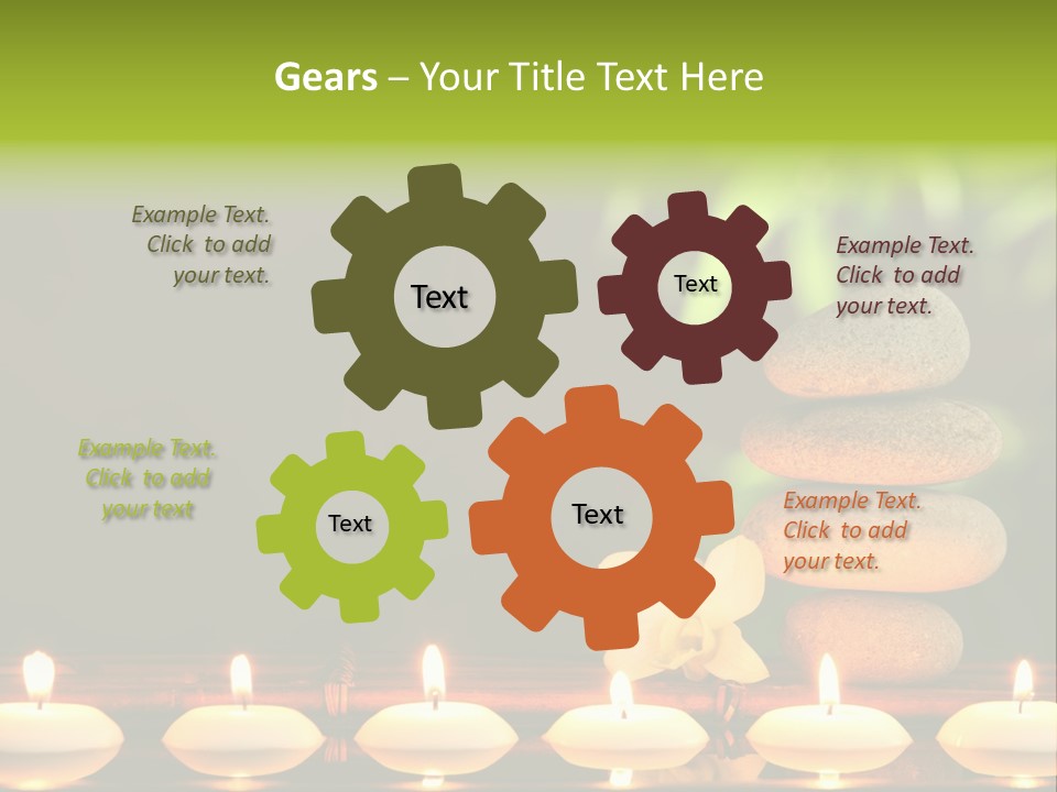 Peace Flower Leaf PowerPoint Template