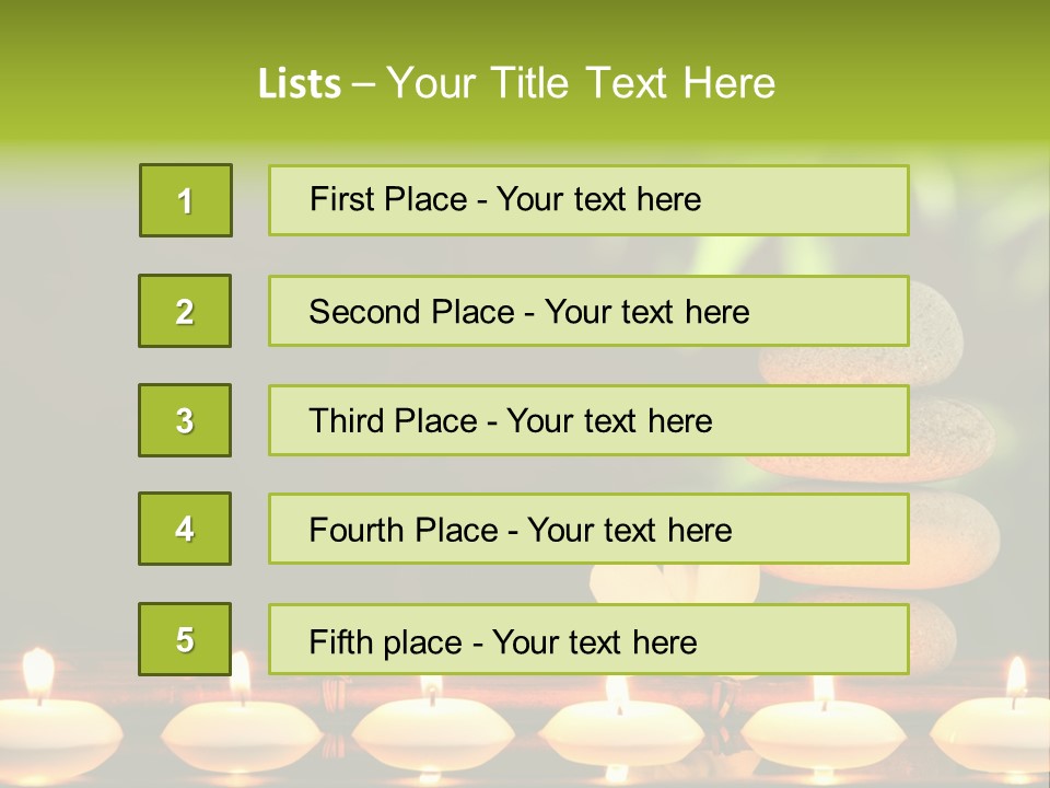 Peace Flower Leaf PowerPoint Template