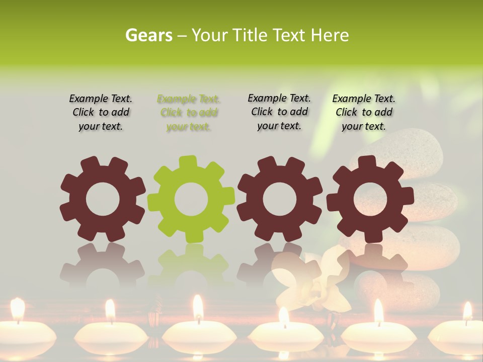 Peace Flower Leaf PowerPoint Template