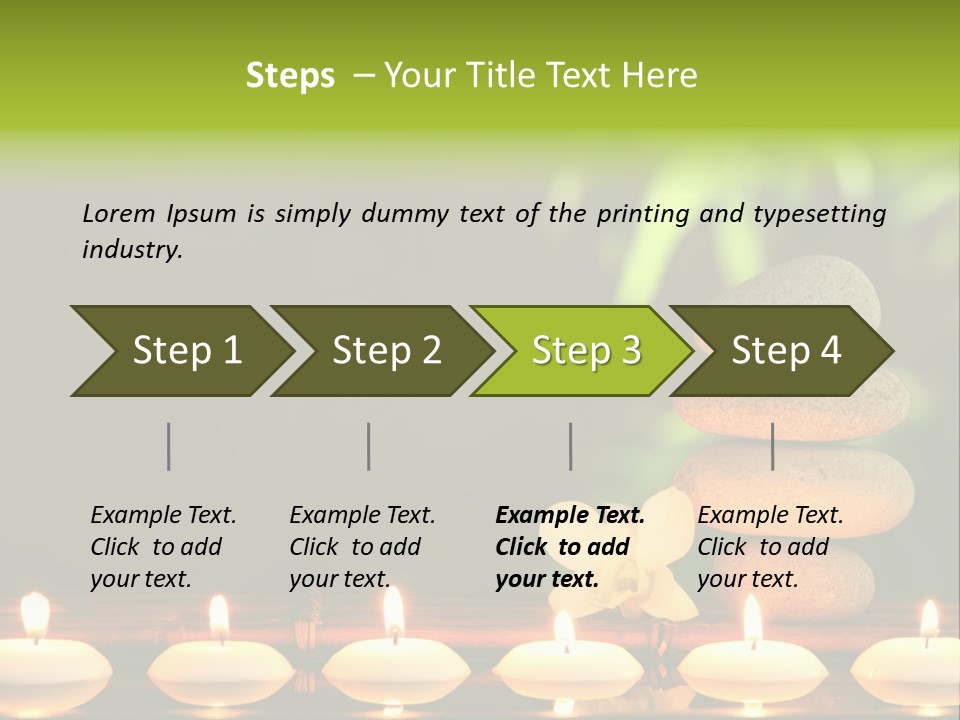Peace Flower Leaf PowerPoint Template