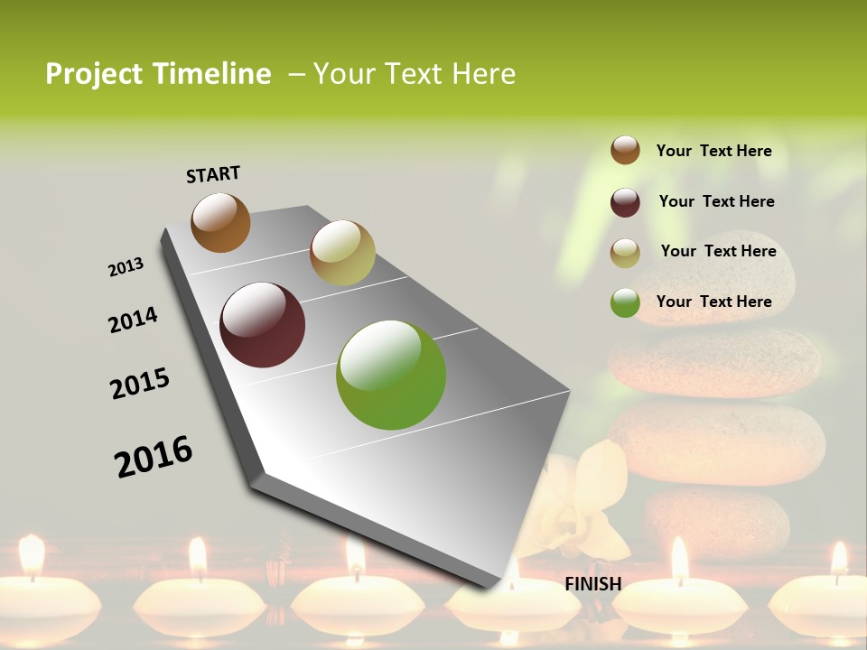 Peace Flower Leaf PowerPoint Template