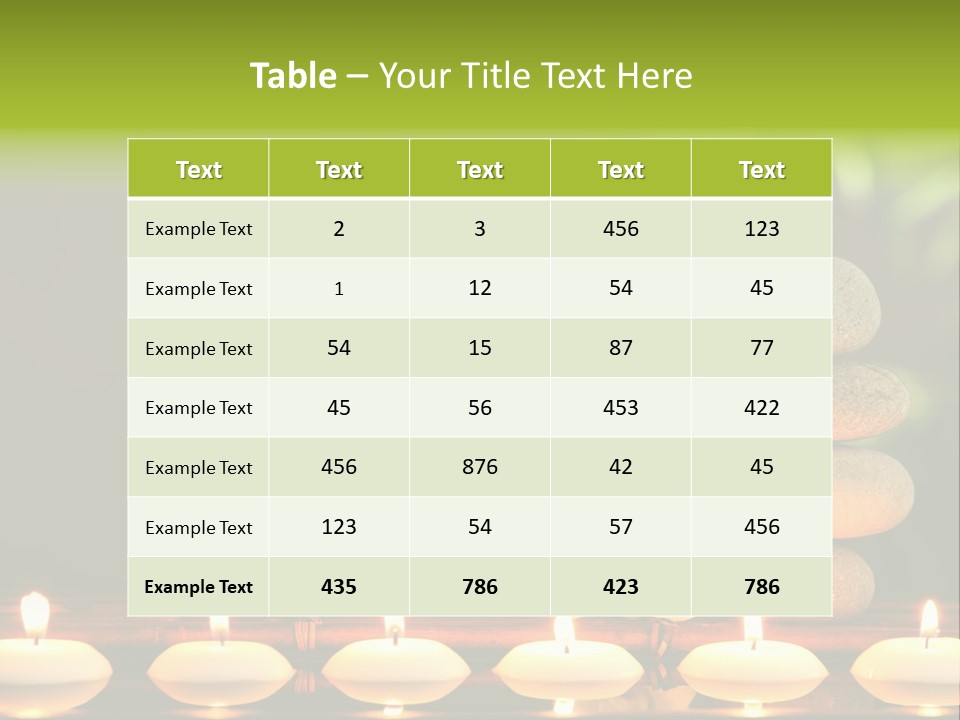 Peace Flower Leaf PowerPoint Template