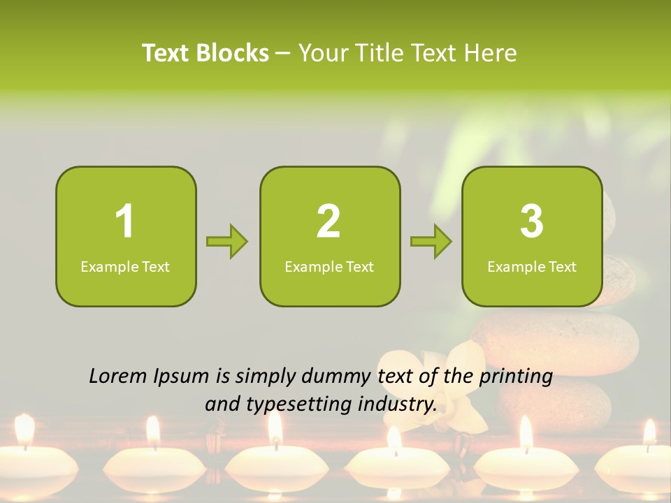 Peace Flower Leaf PowerPoint Template