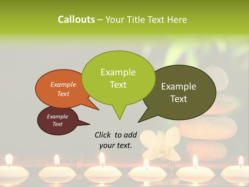Peace Flower Leaf PowerPoint Template