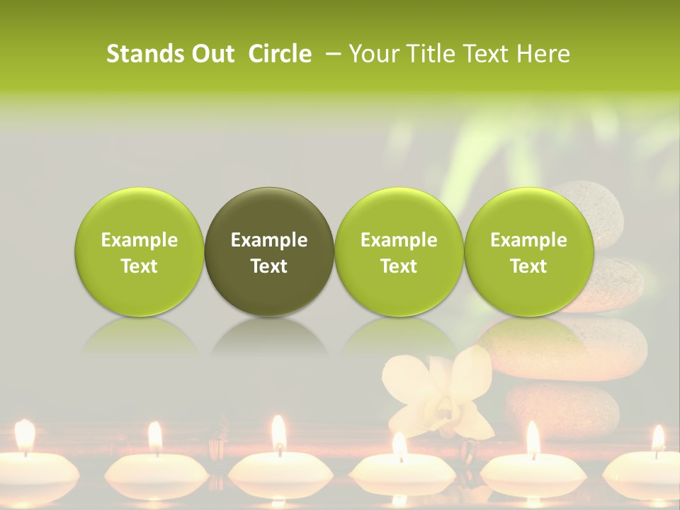 Peace Flower Leaf PowerPoint Template