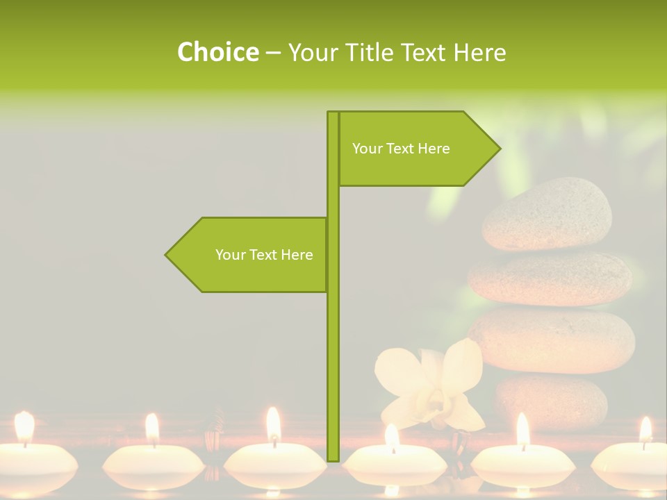 Peace Flower Leaf PowerPoint Template
