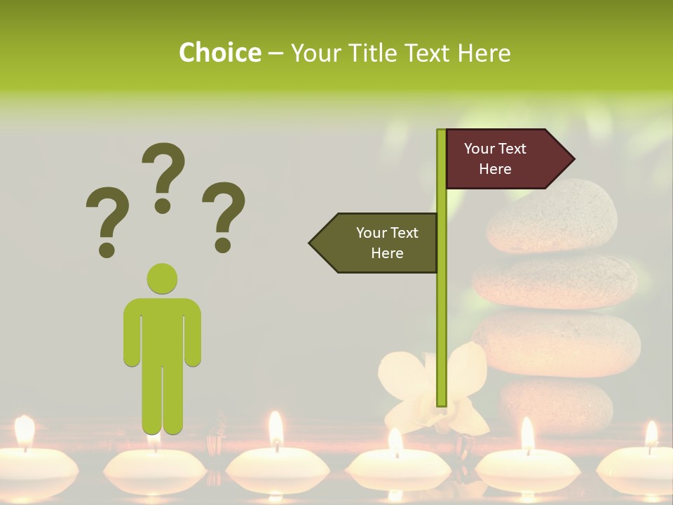 Peace Flower Leaf PowerPoint Template