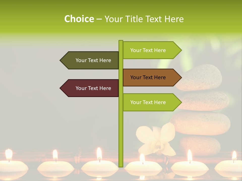 Peace Flower Leaf PowerPoint Template