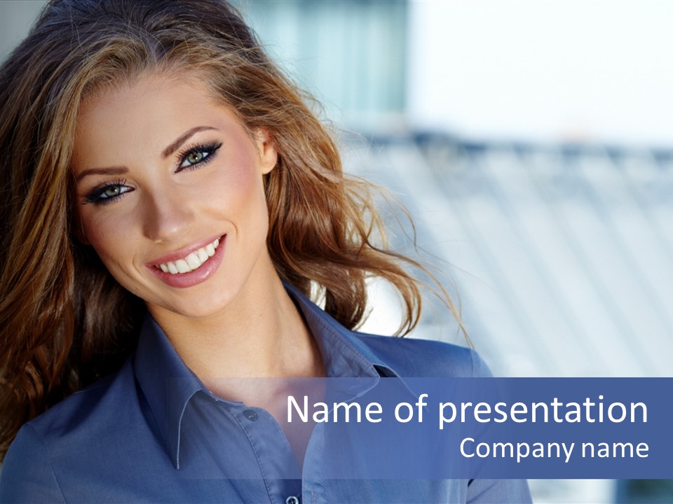 Adult Young Agent PowerPoint Template