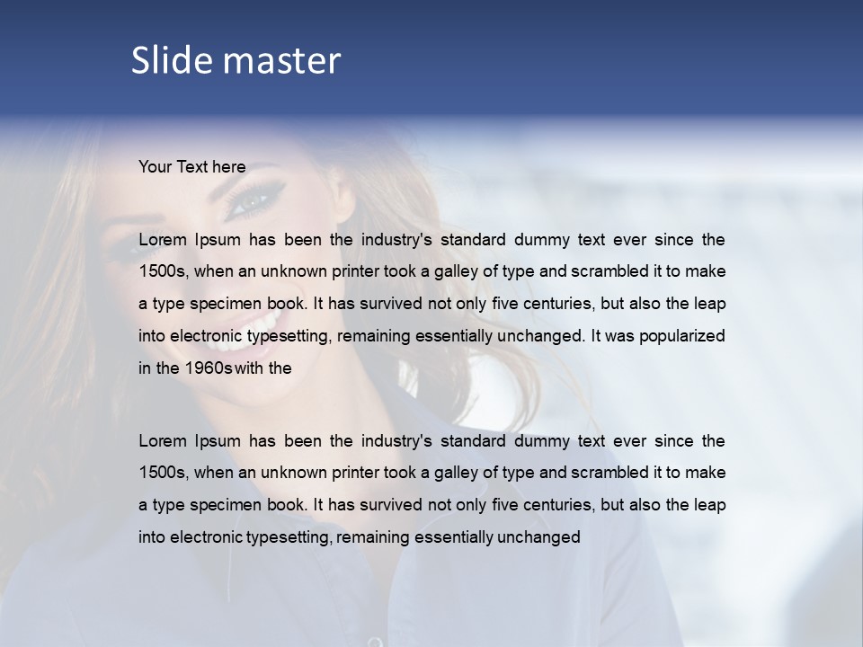 Adult Young Agent PowerPoint Template