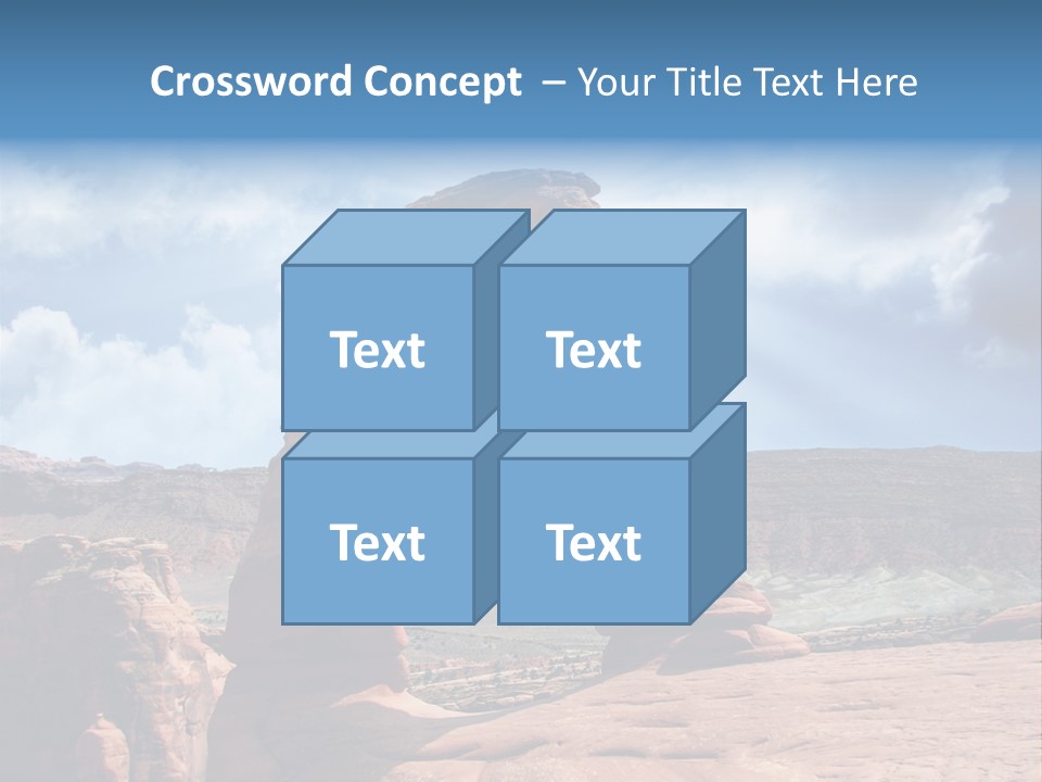 Scene Desert Clouds PowerPoint Template