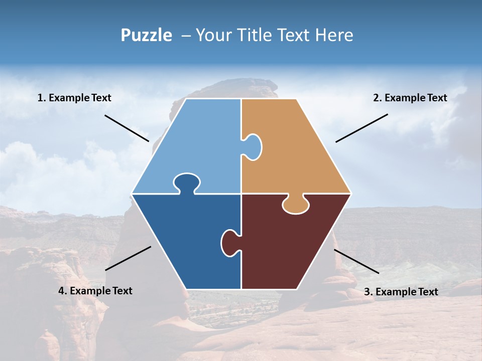 Scene Desert Clouds PowerPoint Template