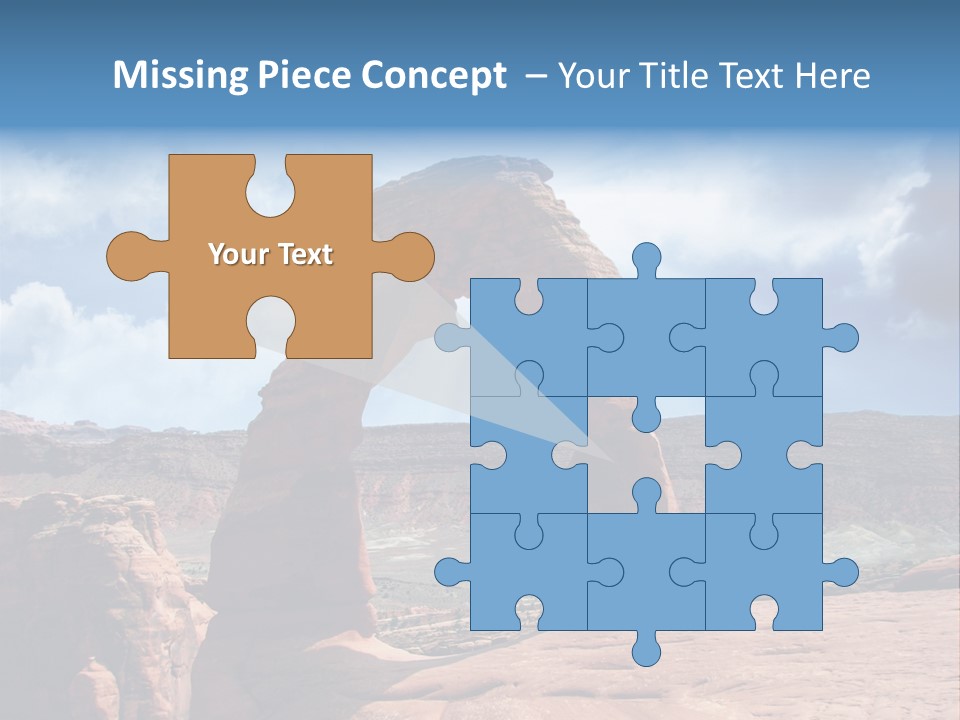 Scene Desert Clouds PowerPoint Template