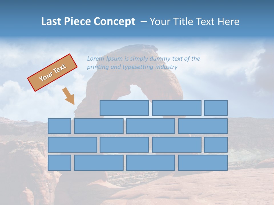 Scene Desert Clouds PowerPoint Template