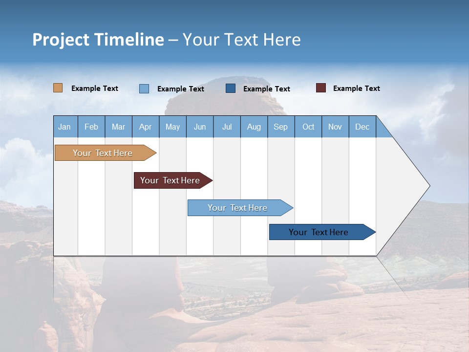 Scene Desert Clouds PowerPoint Template