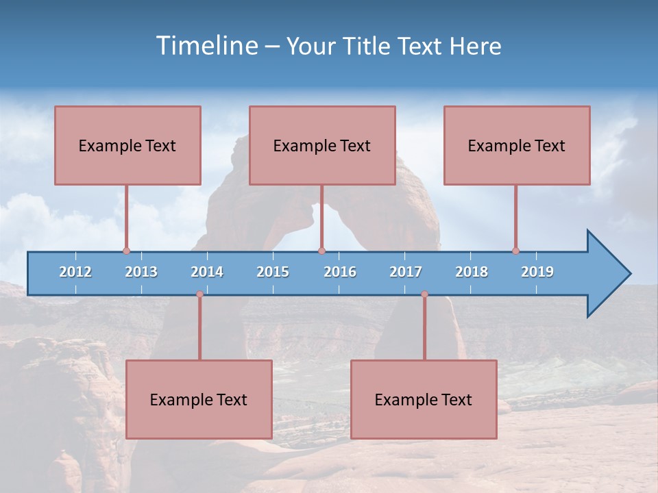 Scene Desert Clouds PowerPoint Template
