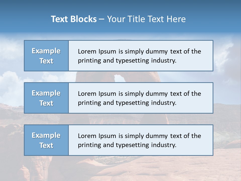 Scene Desert Clouds PowerPoint Template