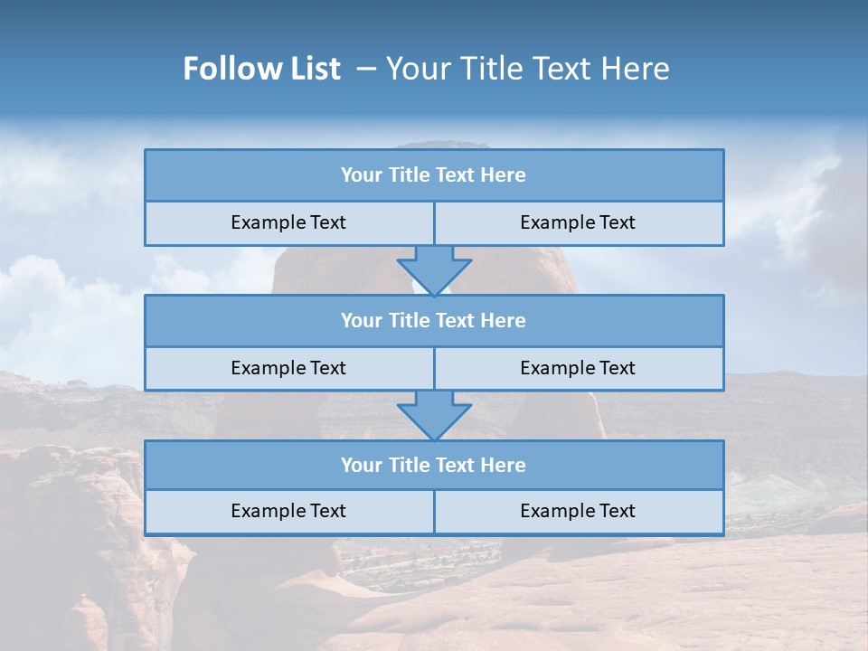 Scene Desert Clouds PowerPoint Template