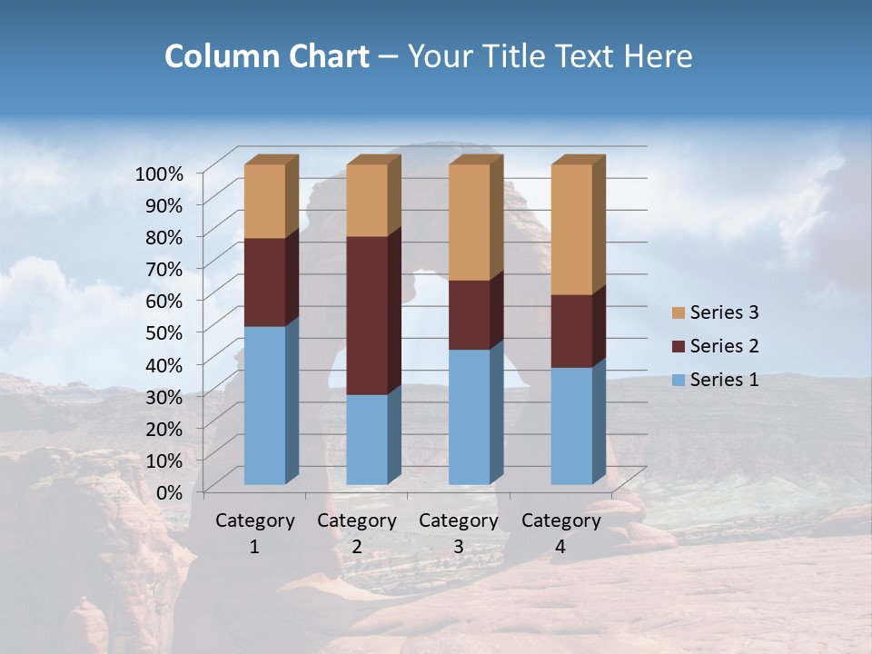 Scene Desert Clouds PowerPoint Template