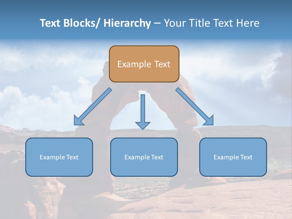 Scene Desert Clouds PowerPoint Template