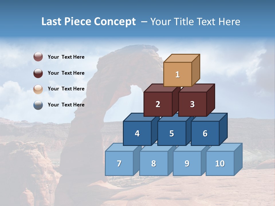 Scene Desert Clouds PowerPoint Template