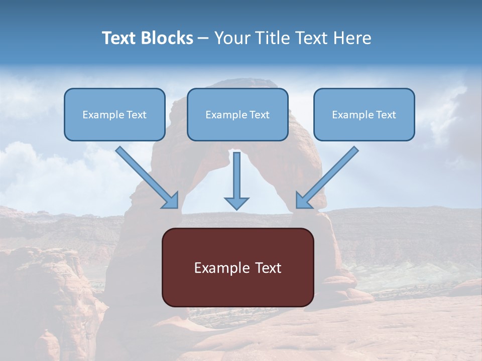 Scene Desert Clouds PowerPoint Template
