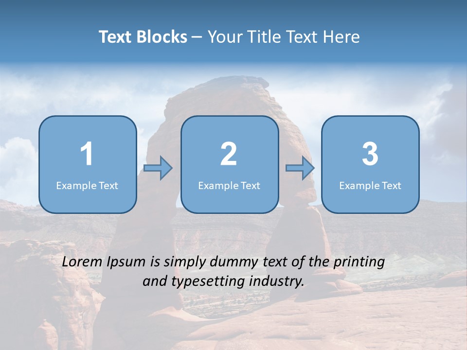 Scene Desert Clouds PowerPoint Template