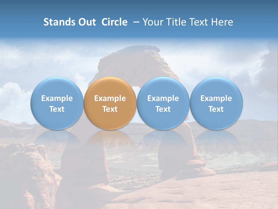 Scene Desert Clouds PowerPoint Template