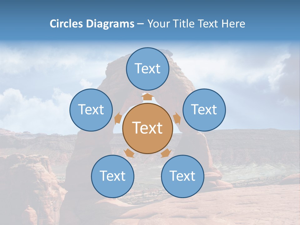 Scene Desert Clouds PowerPoint Template