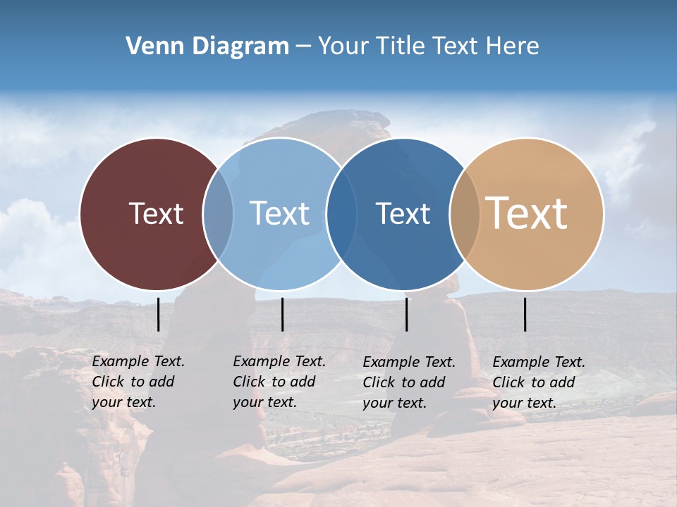 Scene Desert Clouds PowerPoint Template