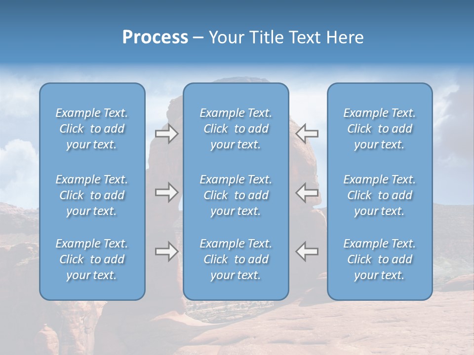 Scene Desert Clouds PowerPoint Template