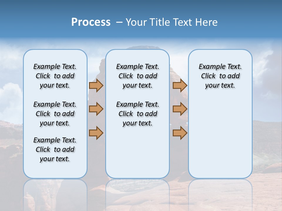Scene Desert Clouds PowerPoint Template