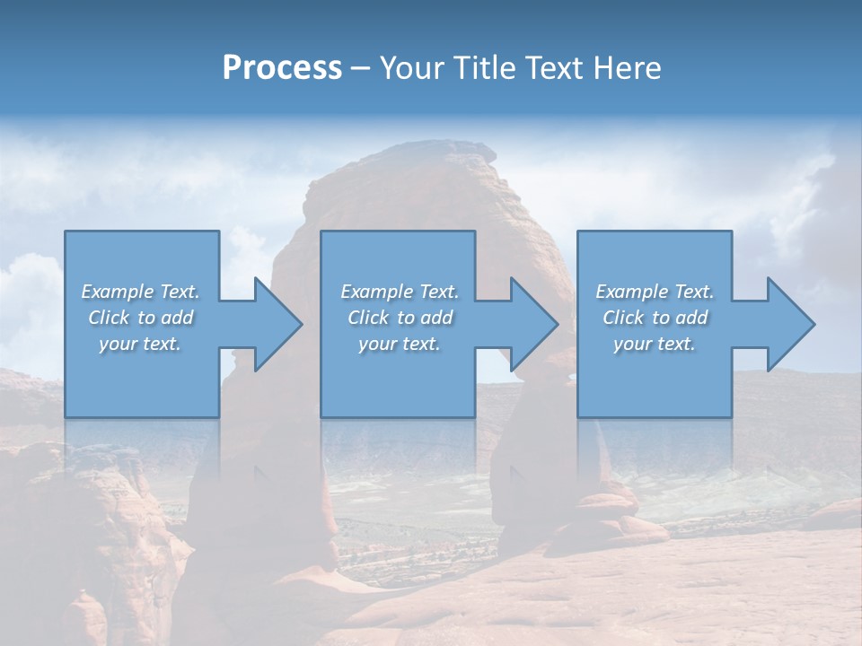 Scene Desert Clouds PowerPoint Template