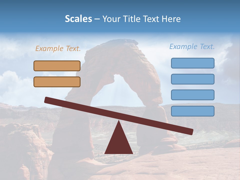 Scene Desert Clouds PowerPoint Template