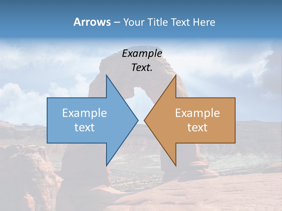 Scene Desert Clouds PowerPoint Template