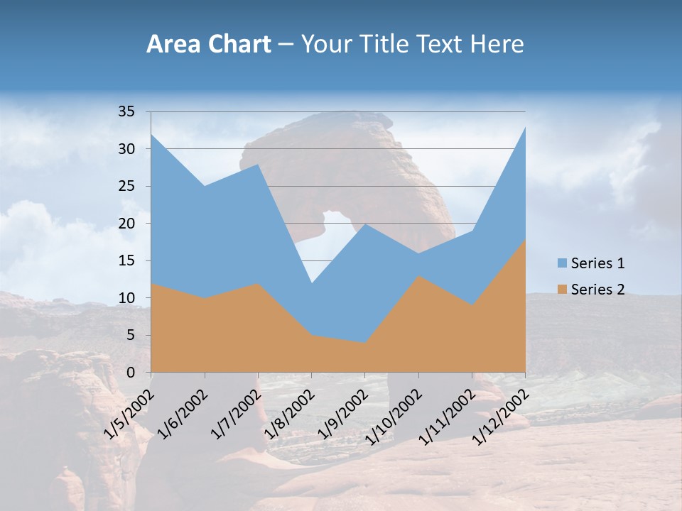 Scene Desert Clouds PowerPoint Template